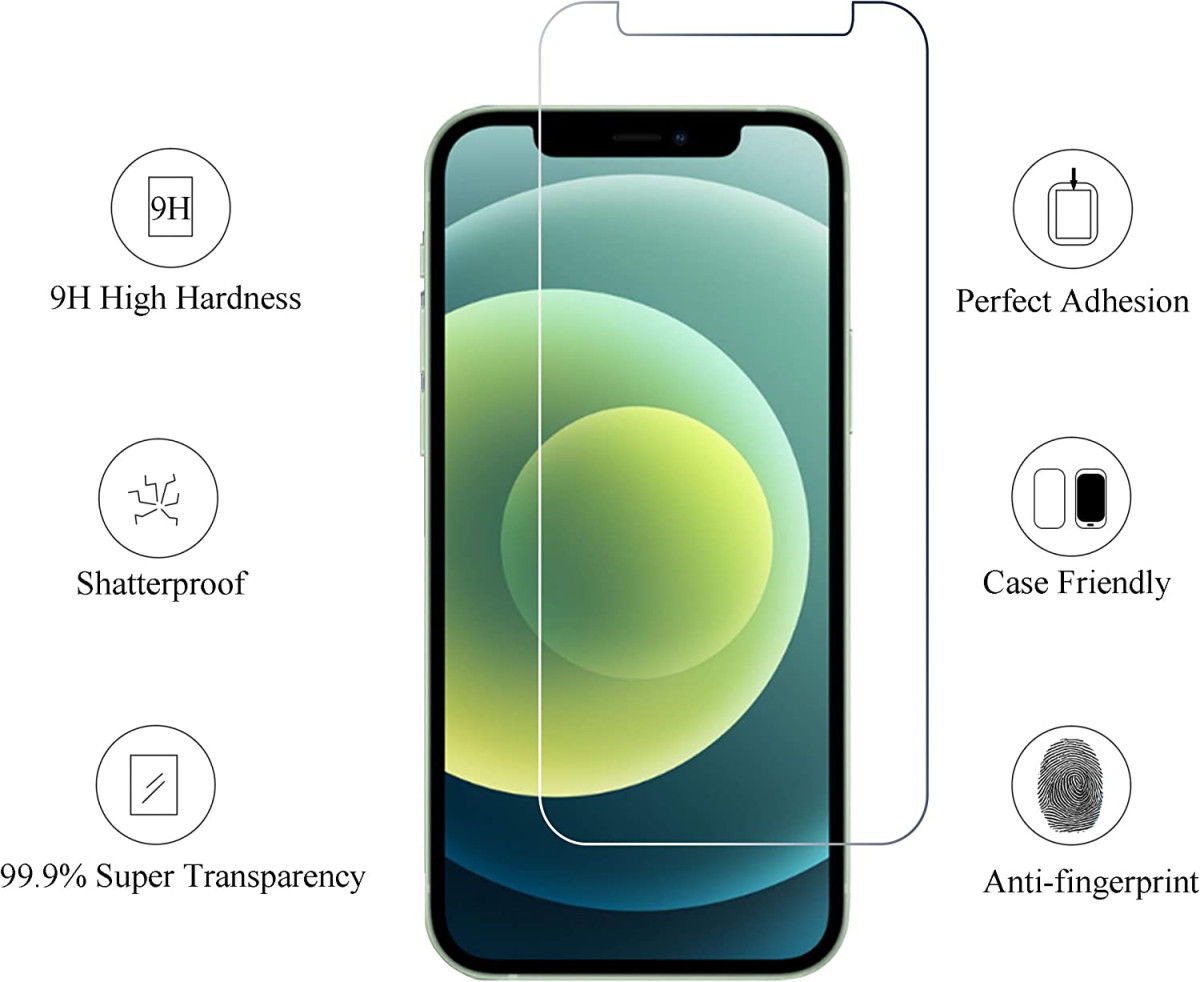 Huawei Y5P Tempered Glass Screen Protector afbeelding 2