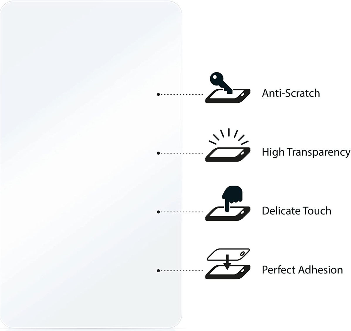 Huawei Y6p Screen Protector Ultra Clear Display Folie afbeelding 2