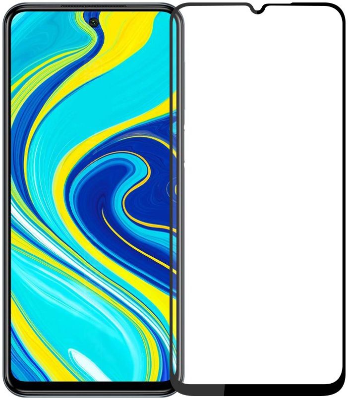 Xiaomi Redmi Note 9 Screenprotector 2.5D Arc Edge Tempered Glass afbeelding 1
