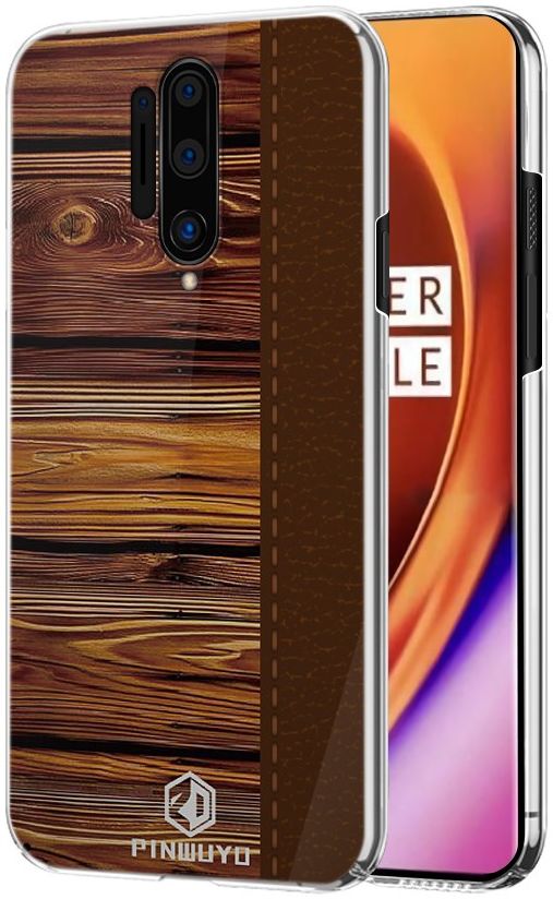 OnePlus 8 Pro Back Cover Hout Textuur Bruin afbeelding 1