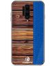 OnePlus 8 Pro Back Cover Hout Textuur Blauw