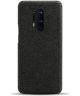 OnePlus 8 Pro Stof Hard Back Cover Zwart
