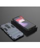 OnePlus 8 Pro Hoesje Shock Proof Back Cover Met Kickstand Blauw