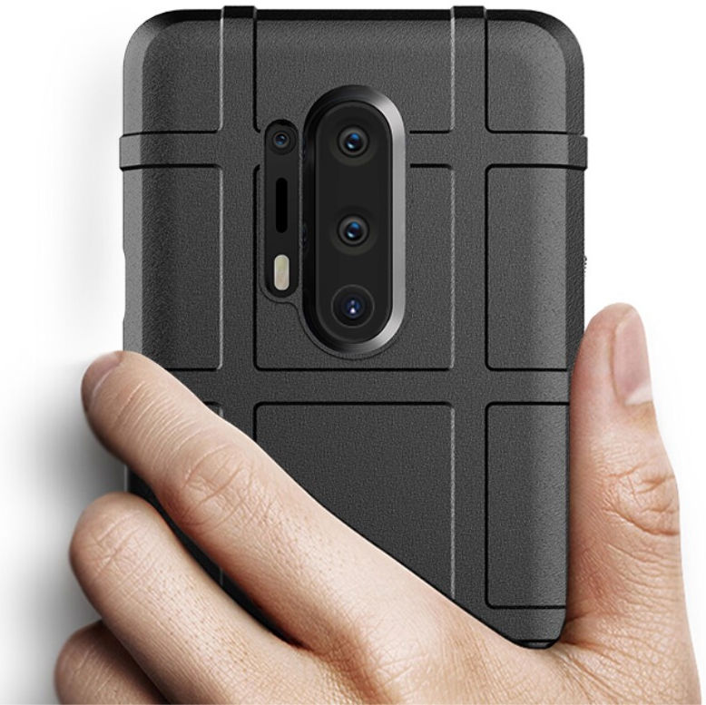 OnePlus 8 Pro Hoesje Shock Proof Rugged Shield Grijs afbeelding 5