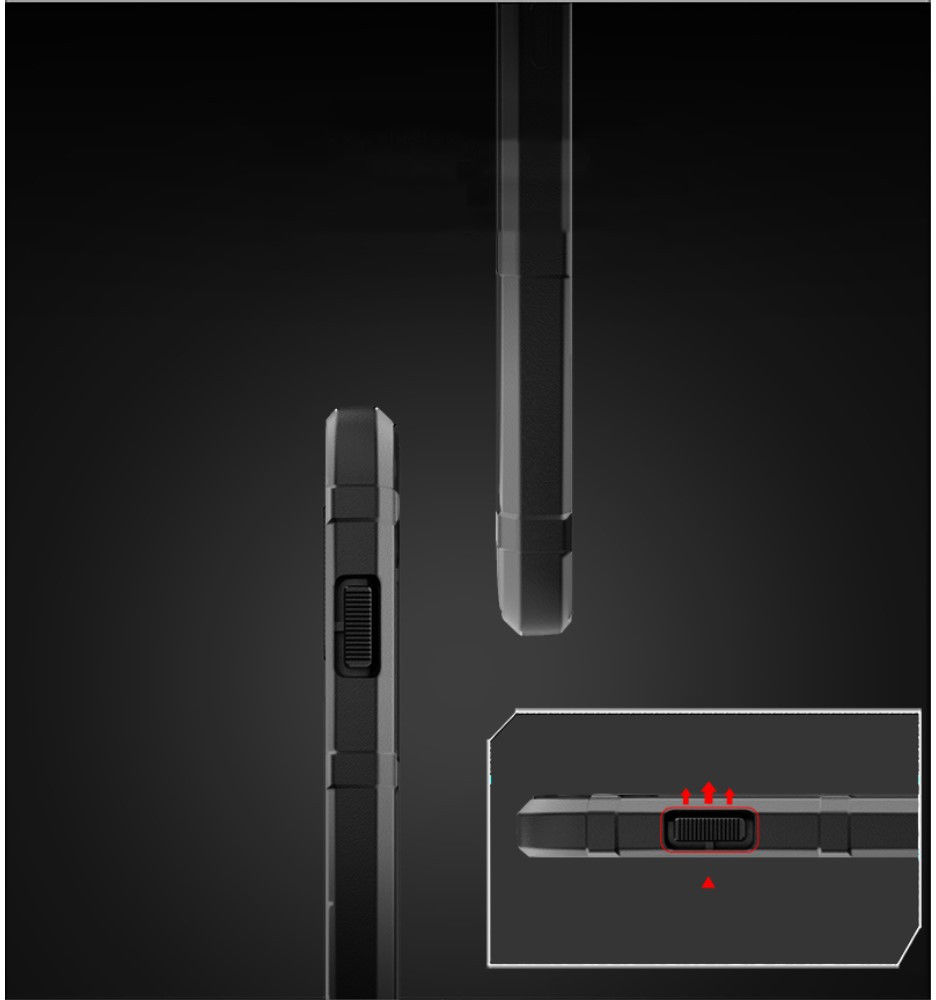 OnePlus 8 Pro Hoesje Shock Proof Rugged Shield Grijs afbeelding 7