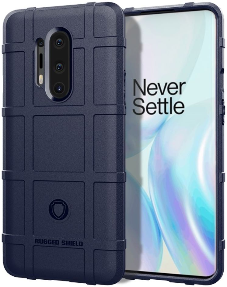OnePlus 8 Pro Hoesje Shock Proof Rugged Shield Blauw afbeelding 1