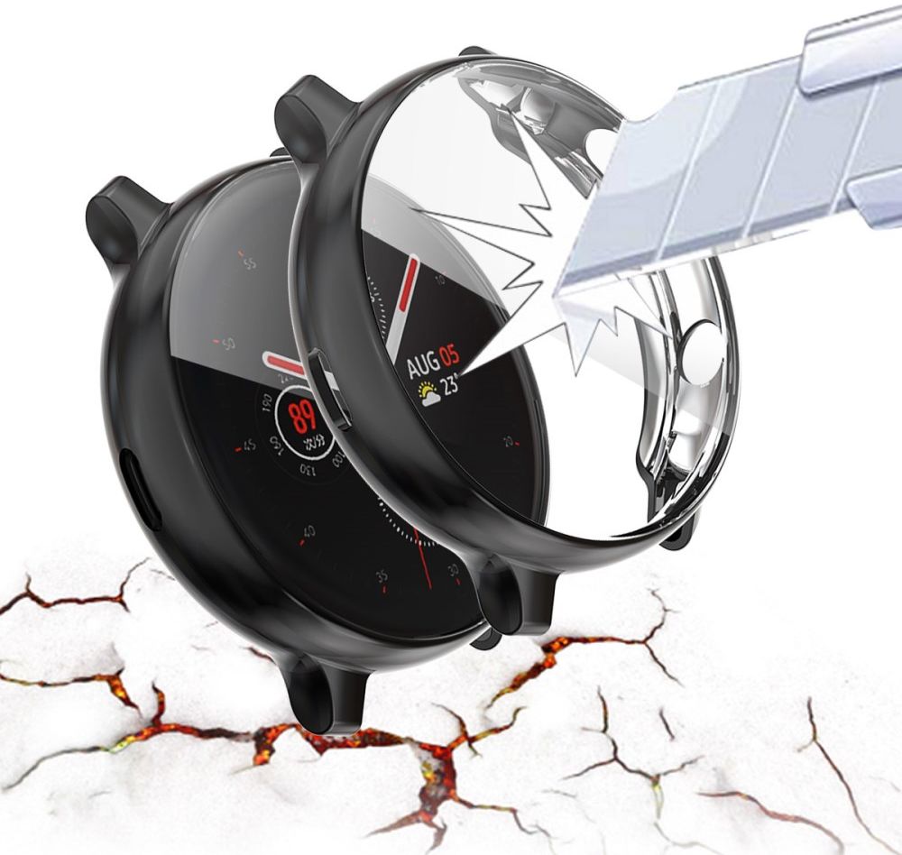 Samsung Galaxy Watch Active 2 40MM Hoesje - Flexibel TPU - Zwart afbeelding 3