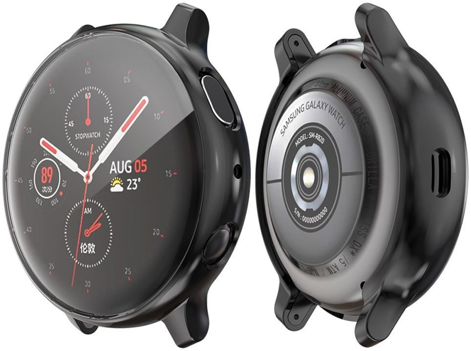 Samsung Galaxy Watch Active 2 40MM Hoesje - Flexibel TPU - Zwart afbeelding 4