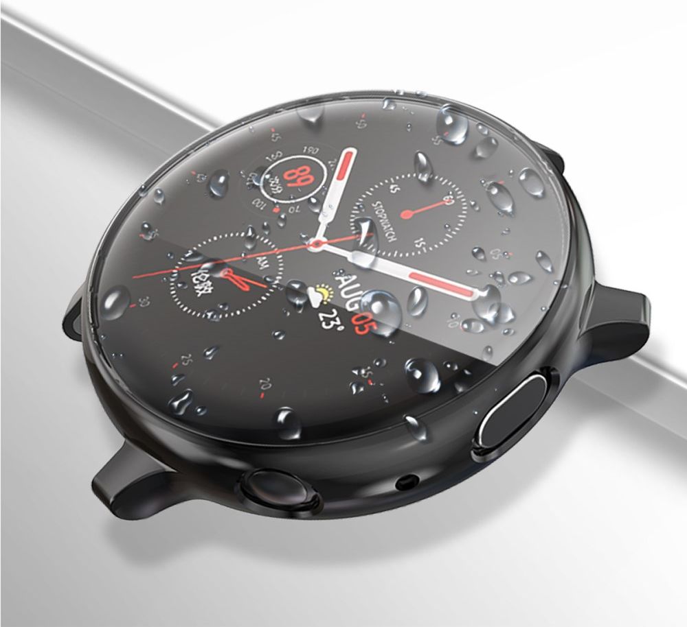 Samsung Galaxy Watch Active 2 40MM Hoesje - Flexibel TPU - Zwart afbeelding 6