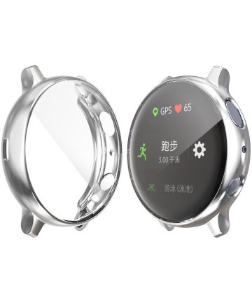 Samsung Galaxy Watch Active 2 40MM Hoesje Flexibel TPU Zilver Cases