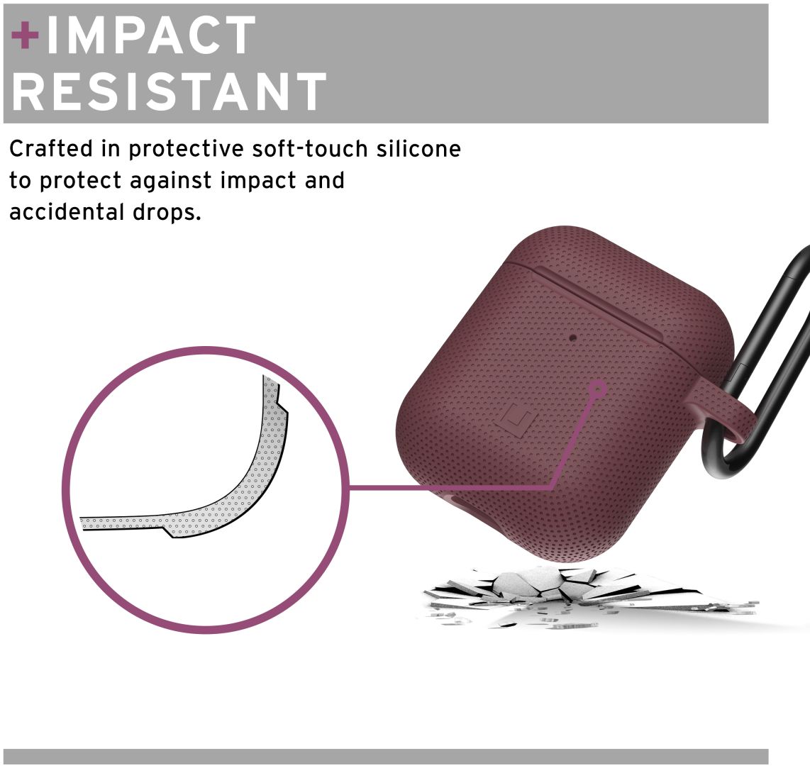 U by Urban Armor Gear Apple AirPods Siliconen Hoesje Paars afbeelding 7