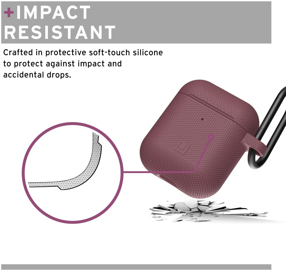 U by UAG Apple Airpods Siliconen Hoesje Dusty Rose afbeelding 9
