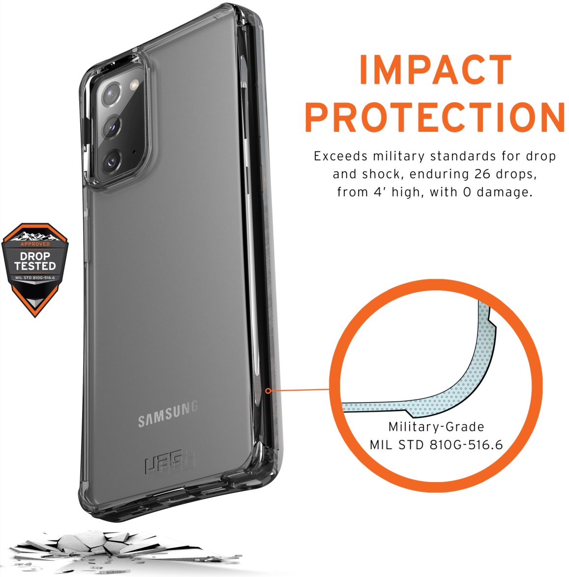 UAG Samsung Galaxy Note 20 Hoesje Plyo Ice afbeelding 9