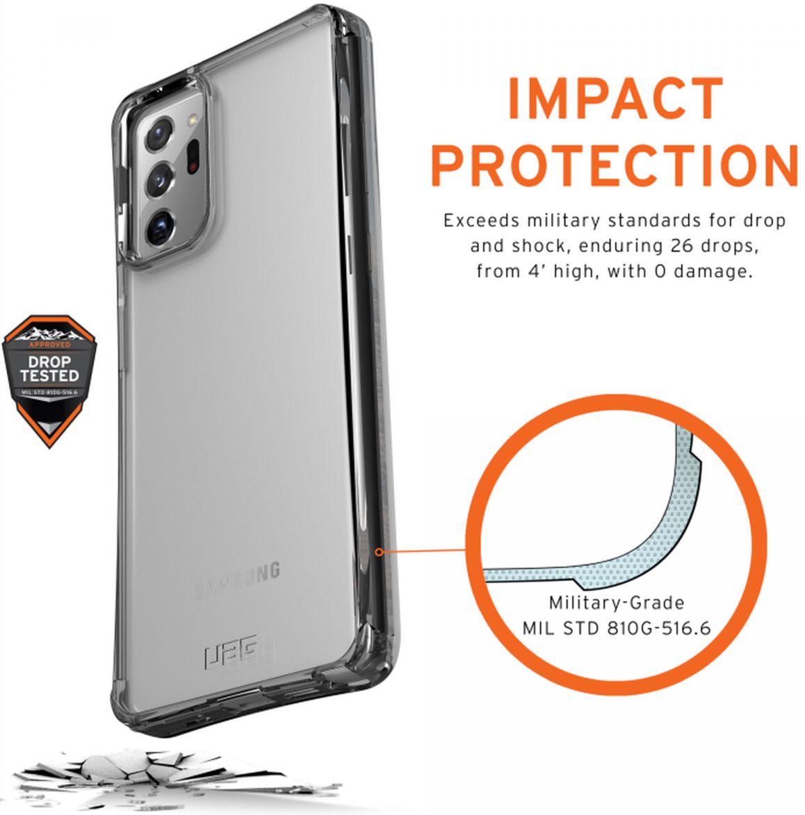 UAG Samsung Galaxy Note 20 Ultra Plyo Ice afbeelding 6