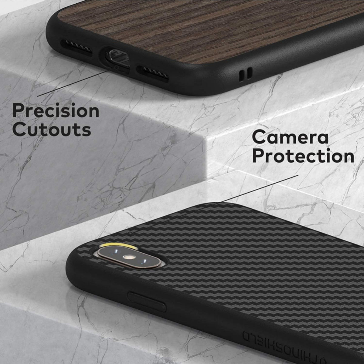 RhinoShield SolidSuit Classic iPhone XS Max Hoesje Beige afbeelding 6