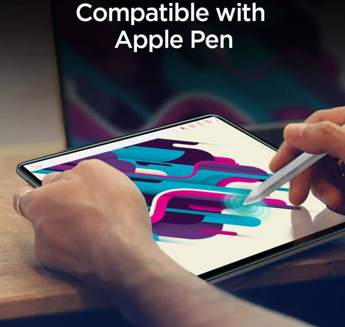 Spigen Apple iPad Pro 11 (2022-2018) Tempered Glass Screen Protector afbeelding 3