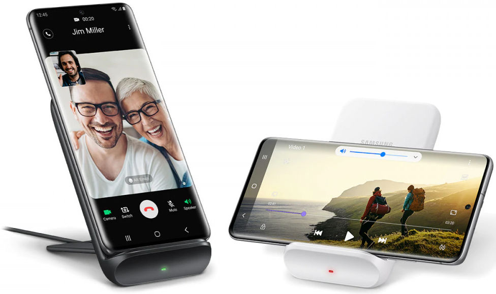 Originele Samsung Universele Houder met Draadloos Opladen 9W Wit afbeelding 4