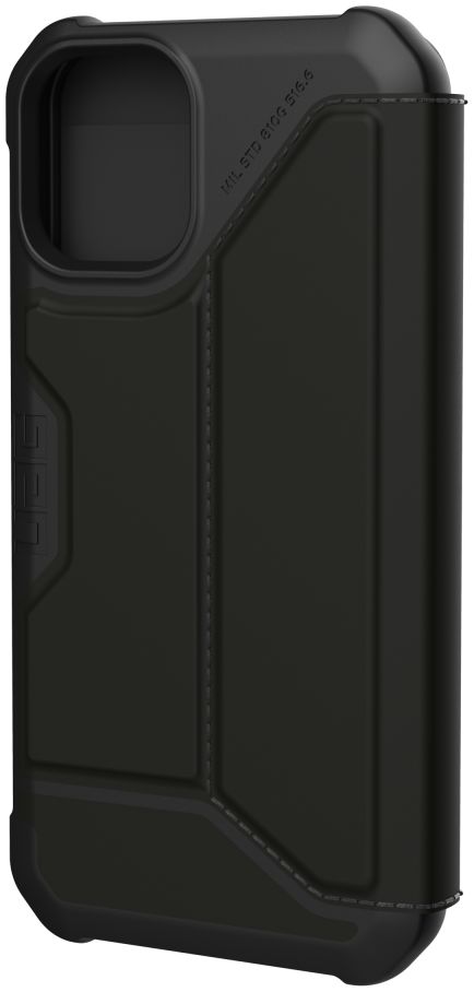 Urban Armor Gear Metropolis iPhone 12 Mini Hoesje PU Leer Zwart afbeelding 6