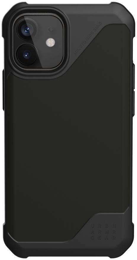 Urban Armor Gear Metropolis LT iPhone 12 Mini Hoesje PU Leer Zwart afbeelding 1