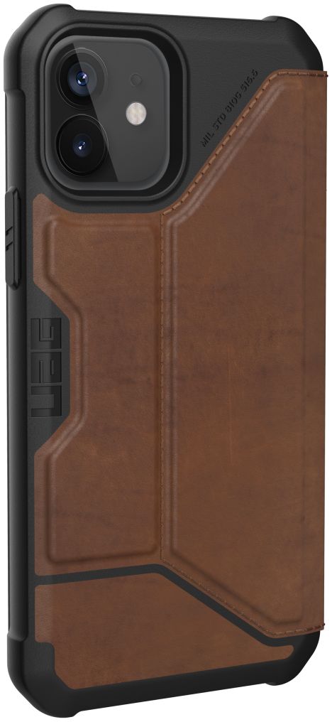 Urban Armor Gear Metropolis iPhone 12 / 12 Pro Hoesje Echt Leer Bruin afbeelding 9