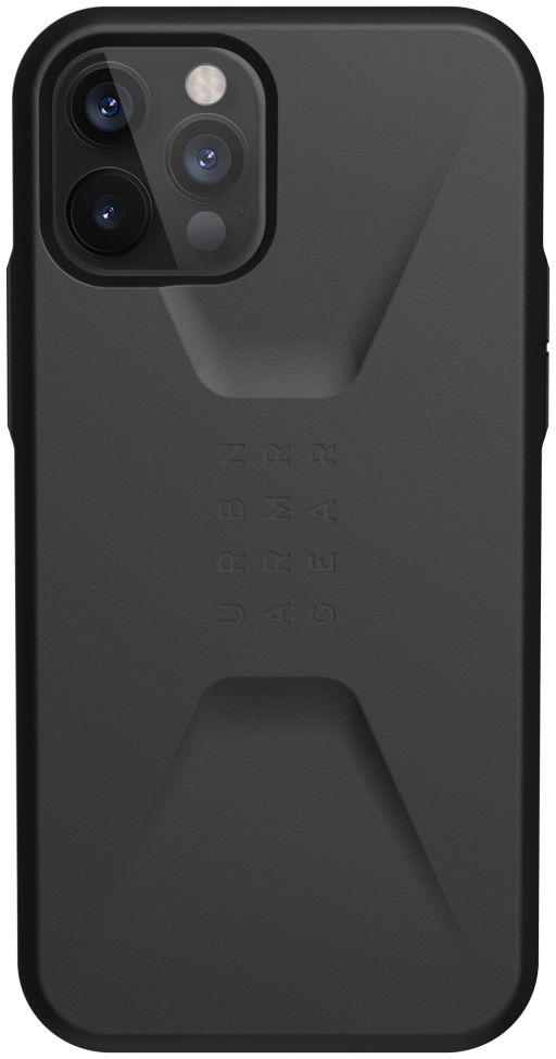 Urban Armor Gear Civilian Apple iPhone 12 / 12 Pro Hoesje Zwart afbeelding 1