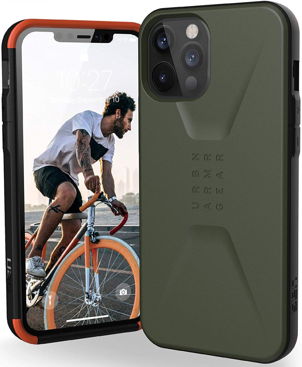 Urban Armor Gear Civilian Apple iPhone 12 / 12 Pro Hoesje Olive afbeelding 1