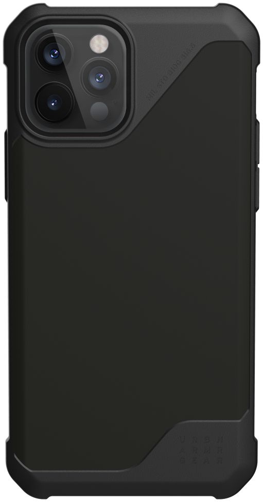 Urban Armor Gear Metropolis LT iPhone 12 / 12 Pro Hoesje PU Leer Zwart afbeelding 1