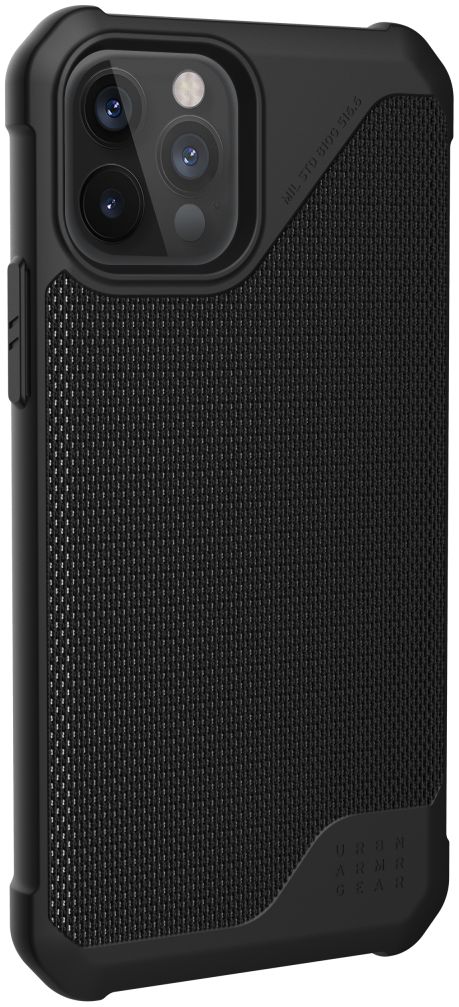 Urban Armor Gear Metropolis LT iPhone 12 / 12 Pro Hoesje Carbon Zwart afbeelding 1