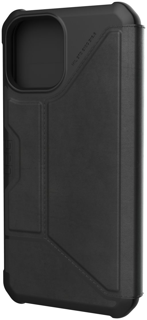 Urban Armor Gear Metropolis iPhone 12 Pro Max Hoesje Echt Leer Zwart afbeelding 9