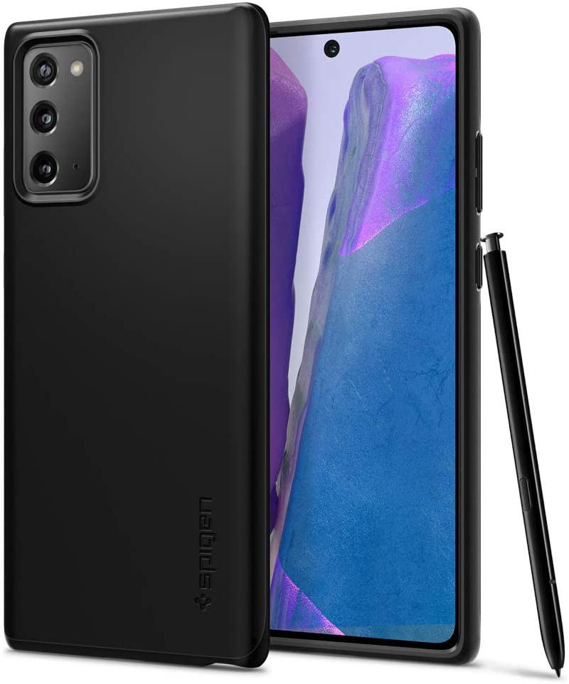 Spigen Thin Fit Hoesje Samsung Galaxy Note 20 Zwart afbeelding 1