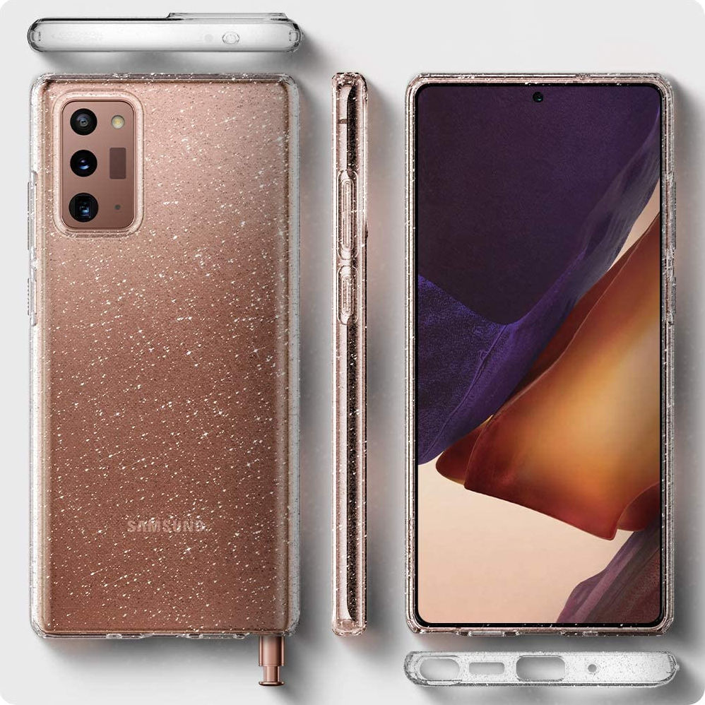 Spigen Liquid Air Hoesje Samsung Galaxy Note 20 Glitter afbeelding 2