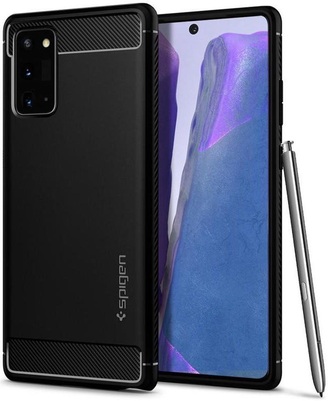 Spigen Rugged Armor Hoesje Samsung Galaxy Note 20 Zwart afbeelding 2