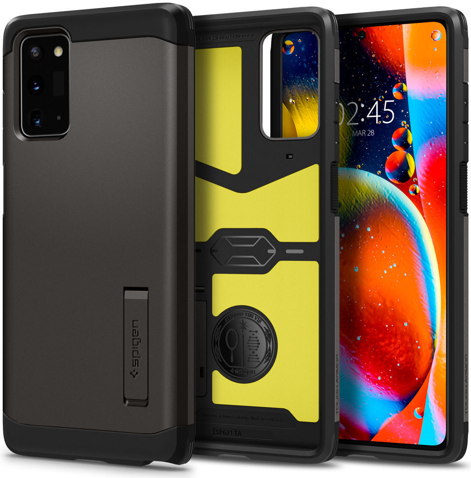 Spigen Tough Armor Samsung Galaxy Note 20 Hoesje Gunmetal Grijs afbeelding 1