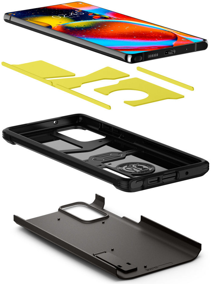 Spigen Tough Armor Samsung Galaxy Note 20 Hoesje Gunmetal Grijs afbeelding 5