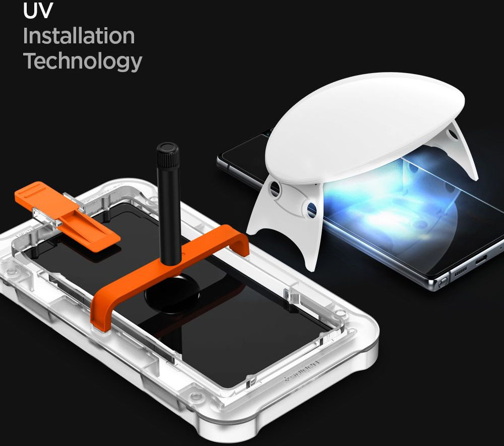 Spigen Glas tR Platinum Samsung Galaxy Note 20 Tempered Glass afbeelding 2
