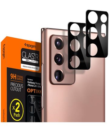 Spigen Galaxy Note 20 Camera Lens Tempered Glass 2-Pack Zwart Screen Protectors