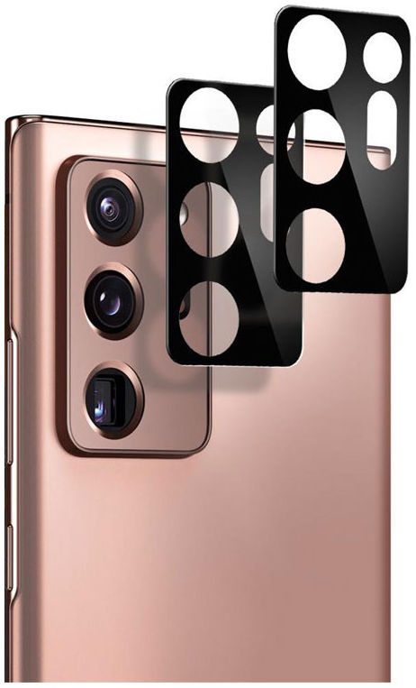 Spigen Galaxy Note 20 Camera Lens Tempered Glass 2-Pack Zwart afbeelding 2
