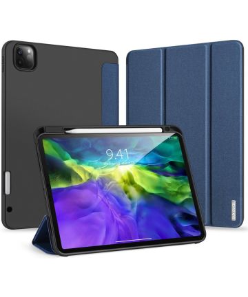 Dux Ducis iPad Pro 11 (2018/2020/2021) Tri-fold Hoes Zwart/Blauw Hoesjes