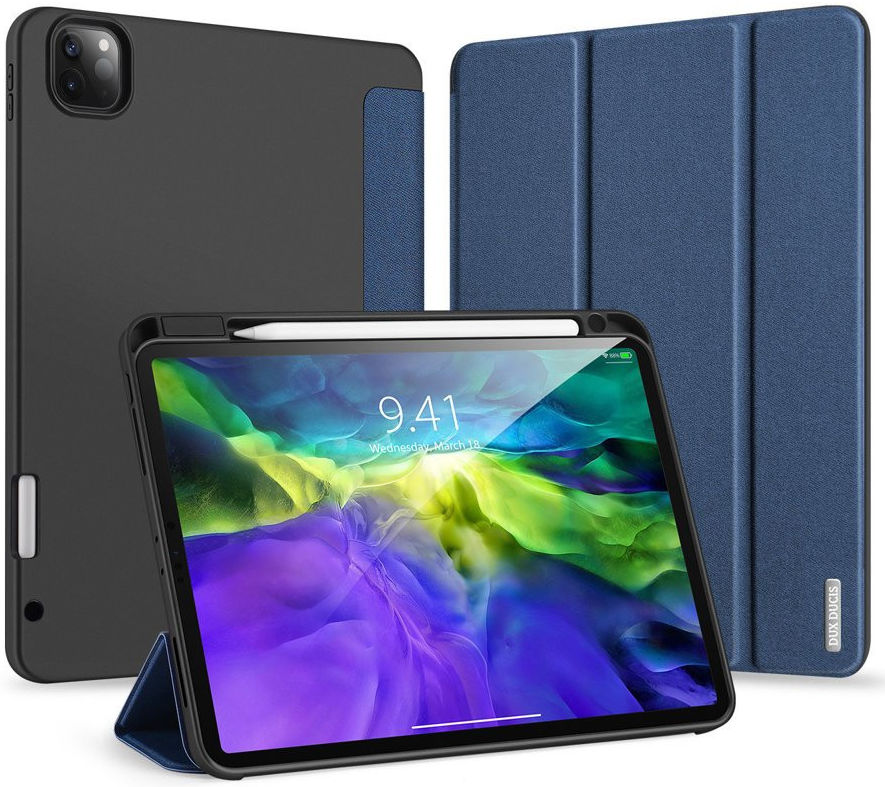 Dux Ducis iPad Pro 11 (2018/2020/2021) Tri-fold Hoes Zwart/Blauw afbeelding 1