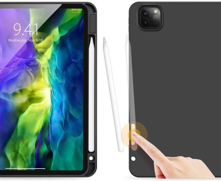 Dux Ducis iPad Pro 11 (2018/2020/2021) Tri-fold Hoes Zwart/Blauw afbeelding 2