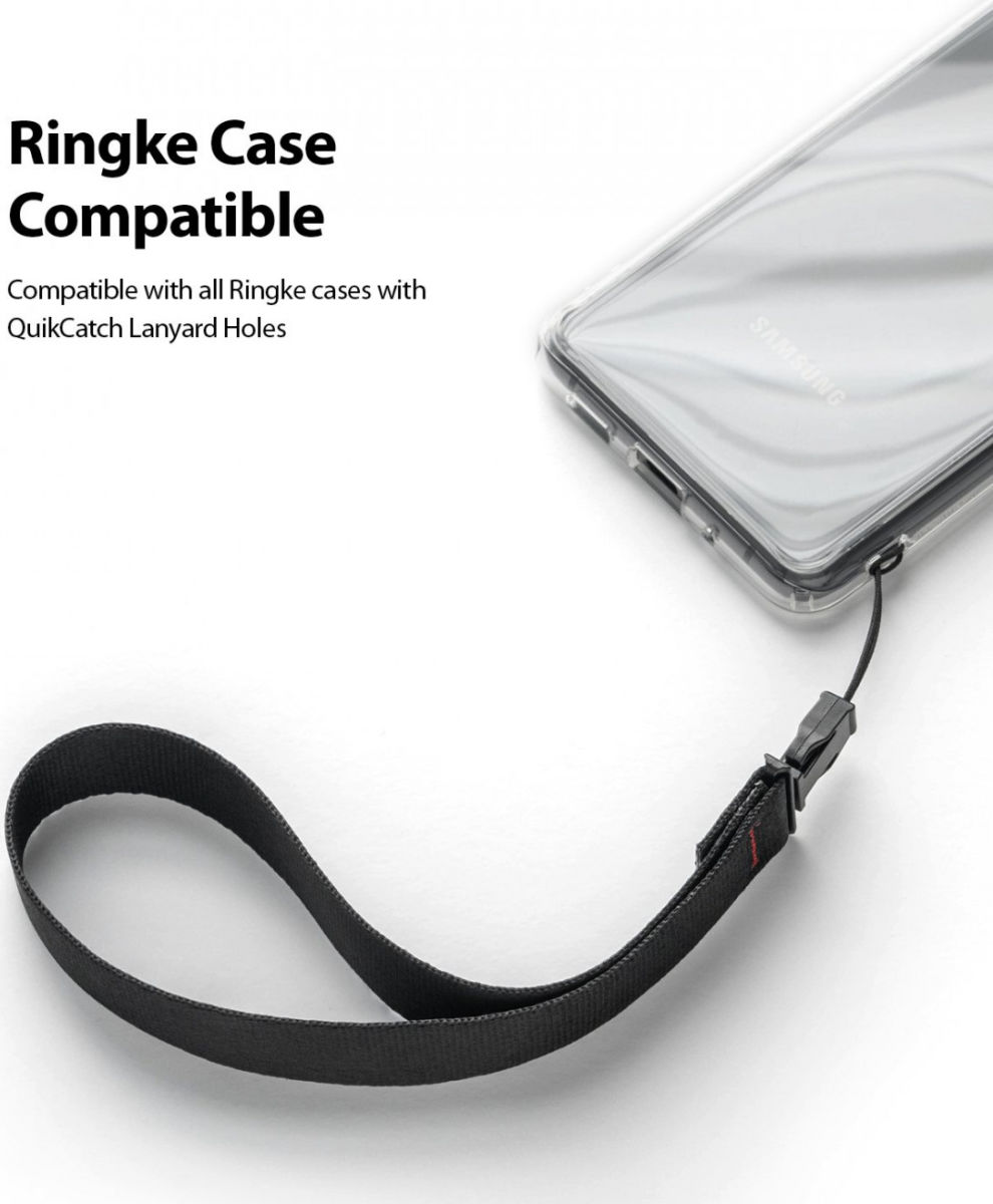 Ringke Hand Polsband Zwart afbeelding 1