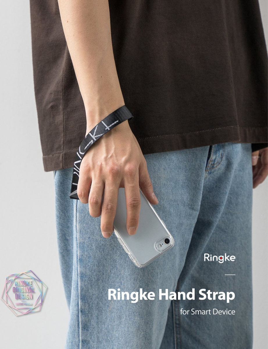 Ringke Hand Polsband Letters Zwart afbeelding 2
