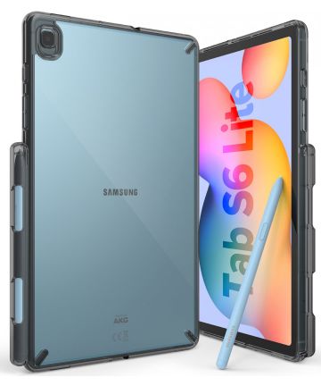 Ringke Fusion Samsung Tab S6 Lite Hoesje Back Cover Transparant Zwart Hoesjes