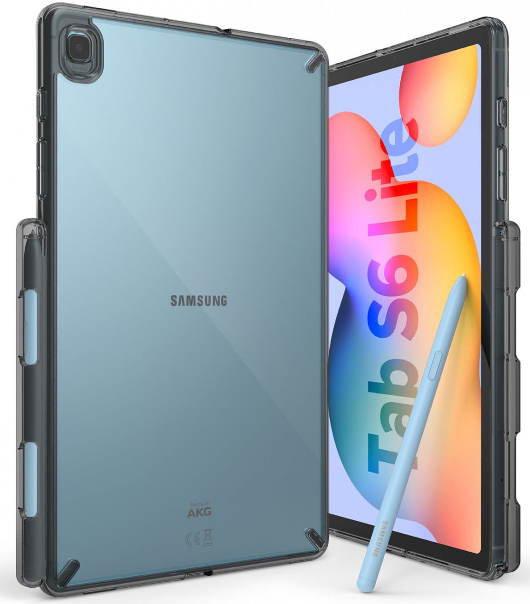 Ringke Fusion Samsung Tab S6 Lite Hoesje Back Cover Transparant Zwart afbeelding 1