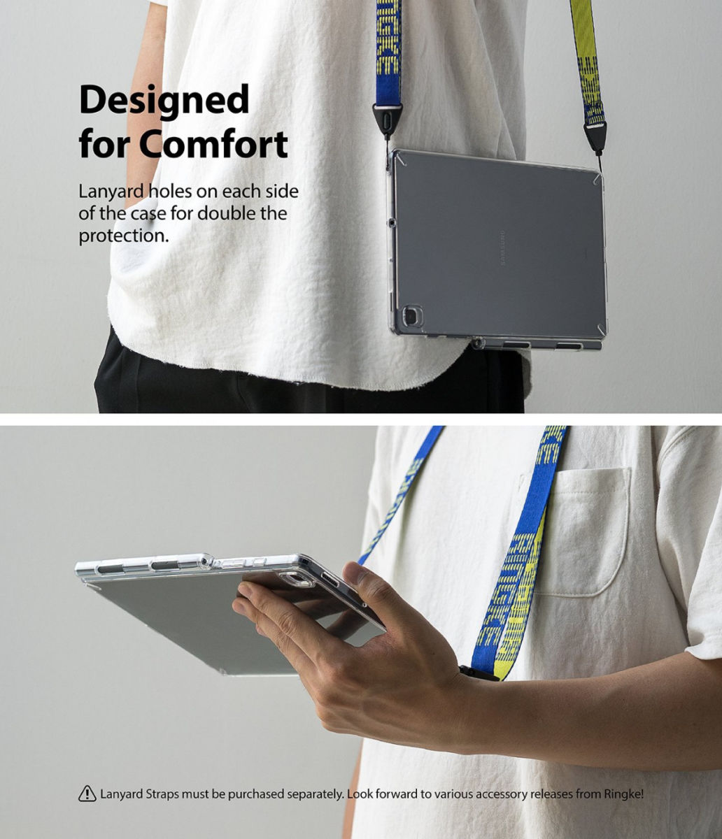 Ringke Fusion Samsung Tab S6 Lite Hoesje Back Cover Transparant Zwart afbeelding 6