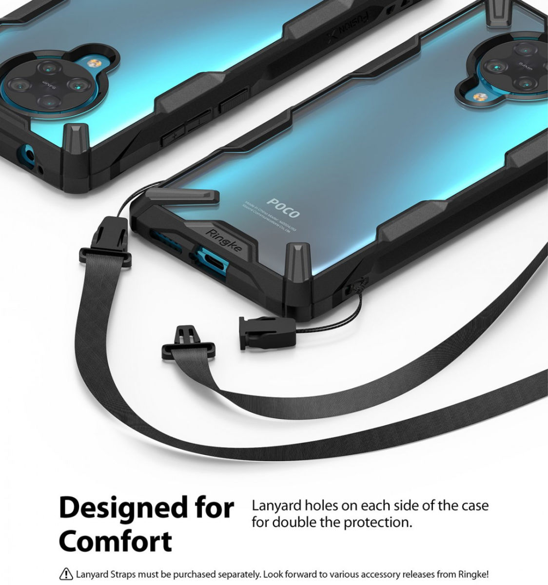 Ringke Fusion X Xiaomi Poco F2 Pro Hoesje Zwart afbeelding 3