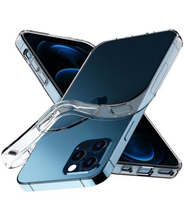 Apple iPhone 12 / 12 Pro Hoesje Flexibel en Dun TPU Transparant Hoesjes