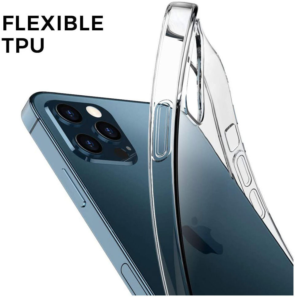 Apple iPhone 12 / 12 Pro Hoesje Flexibel en Dun TPU Transparant afbeelding 9