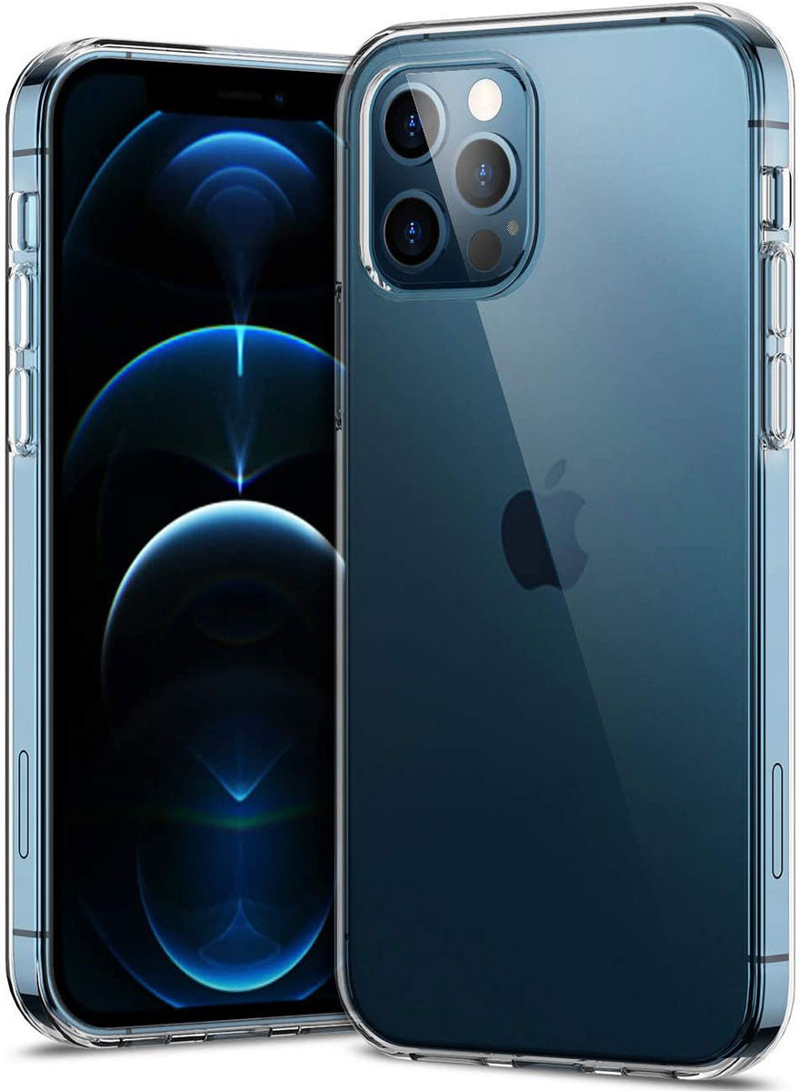 Apple iPhone 12 / 12 Pro Hoesje Flexibel en Dun TPU Transparant afbeelding 1