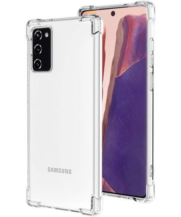 Samsung Galaxy Note 20 Hoesje Schokbestendig en Dun TPU Transparant Hoesjes